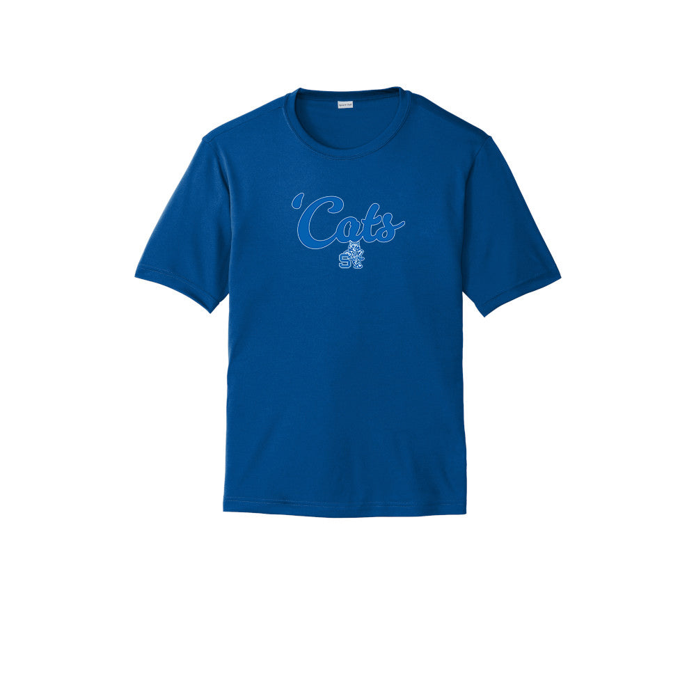 Suffield High Lacrosse - Adult Tech Tee "2 Cats" - ST350 (color options available)