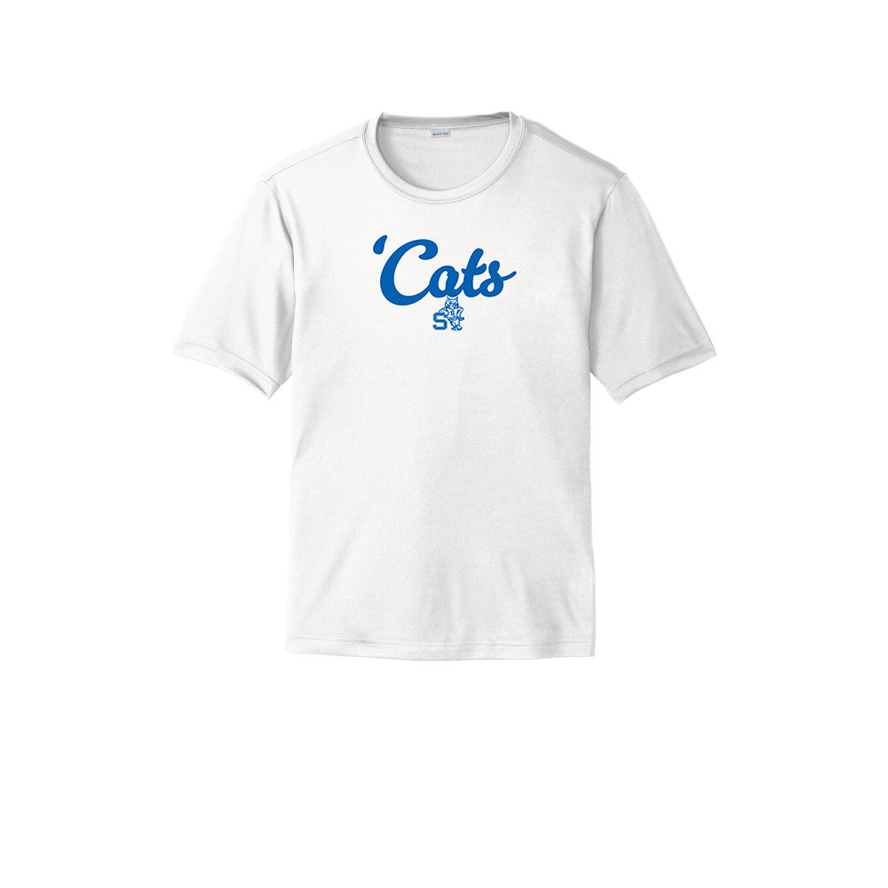 Suffield High Lacrosse - Adult Tech Tee "2 Cats" - ST350 (color options available)