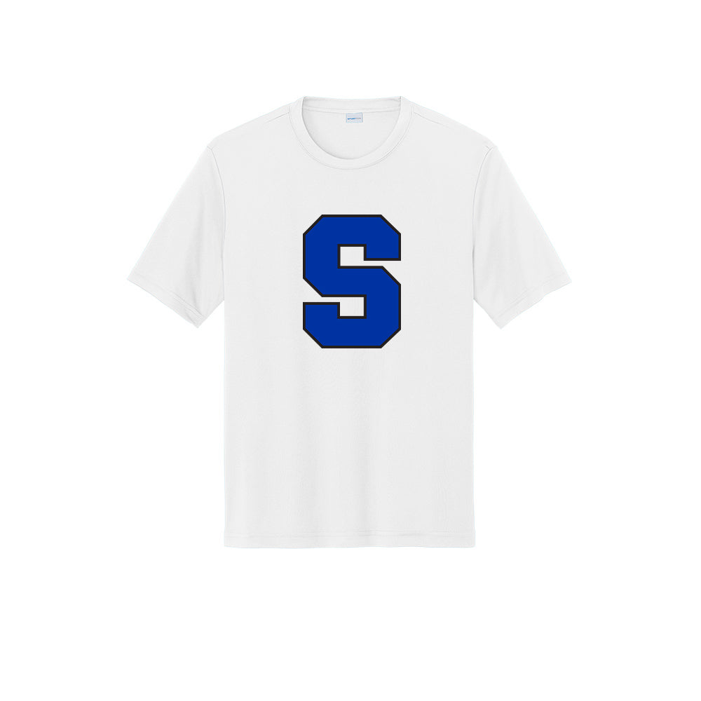 Suffield High Boys LAX Practice Tee "S Front - Aretē Back"- ST350 (color options available)