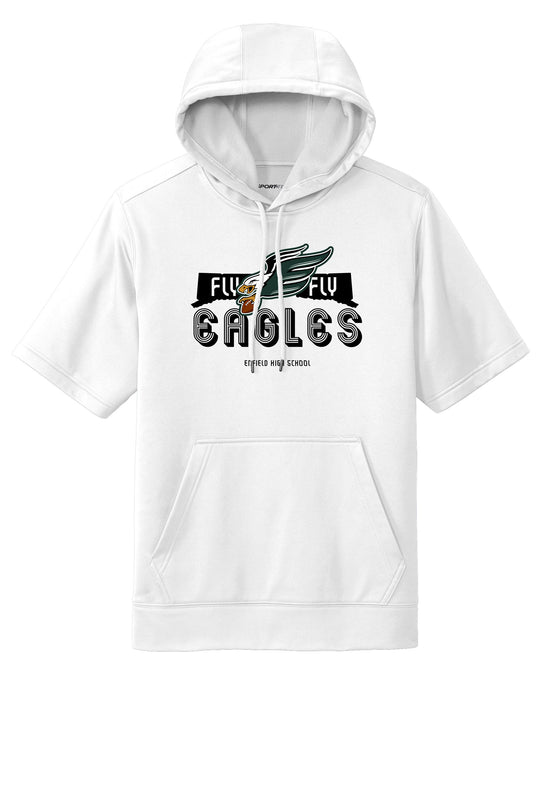 Enfield Eagles Football Adult Wicking Short Sleeve Fleece Hoodie "Fly" - ST251 (color options available)