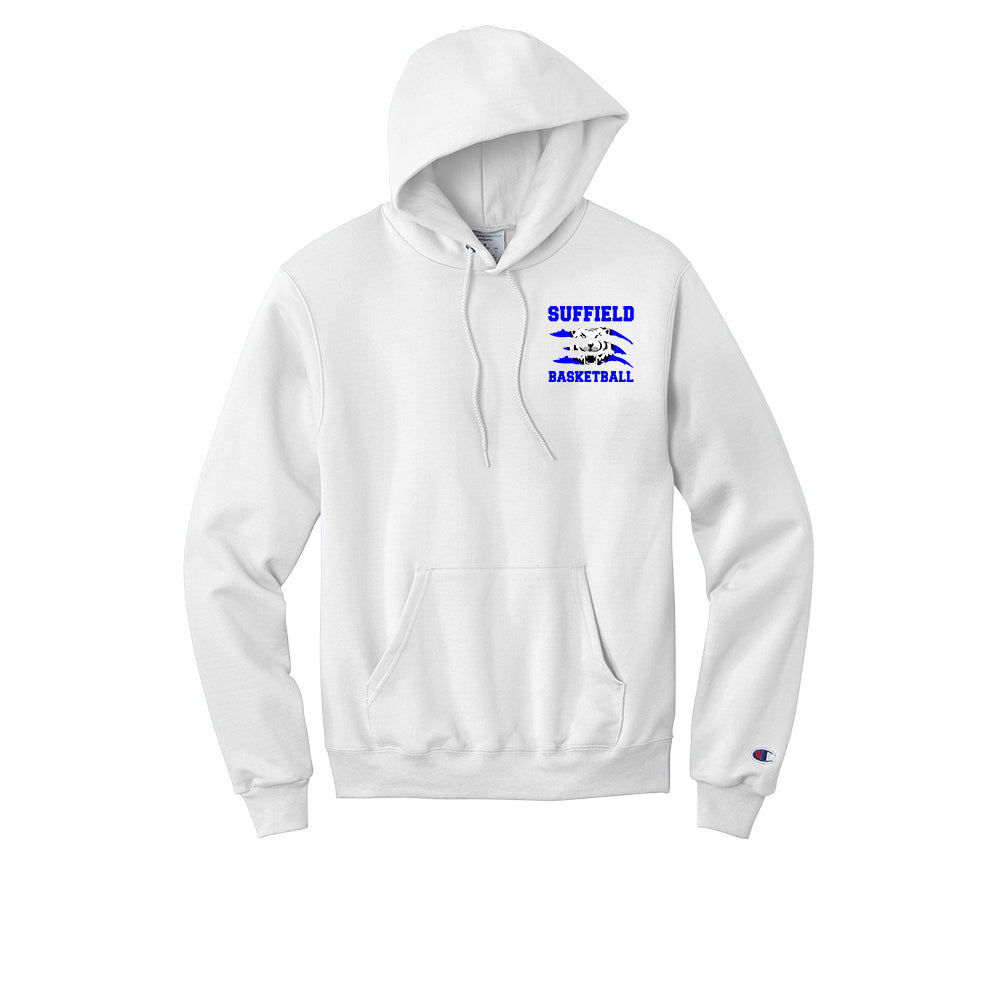 Suffield TB - Adult Champion Hoodie "Scratch" - S700 White