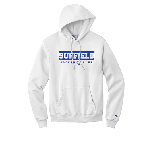 Suffield Soccer Club Adult Champion Hoodie "Rectangle" Blue - S700 (color options available)