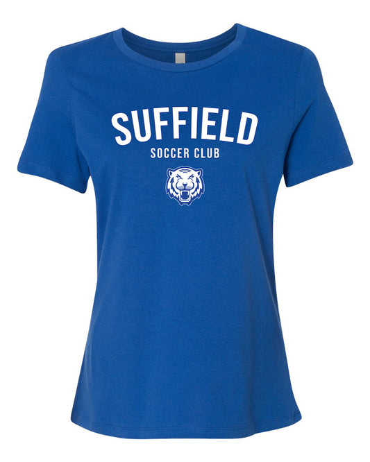 Suffield Soccer Club Ladies Jersey Tee "Round" - 6400 (color options available)