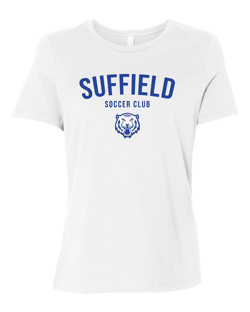Suffield Soccer Club Ladies Jersey Tee "Round" - 6400 (color options available)