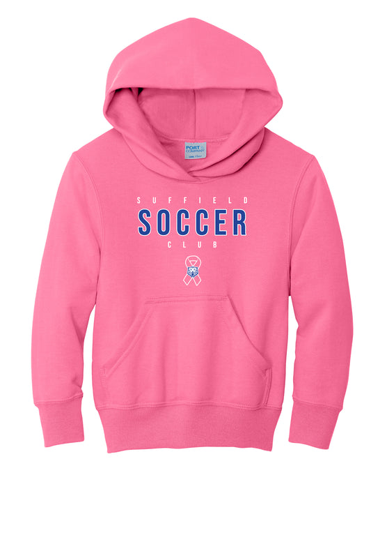 Suffield Soccer Club Youth Fleece "BCA" Pink - PC90YH
