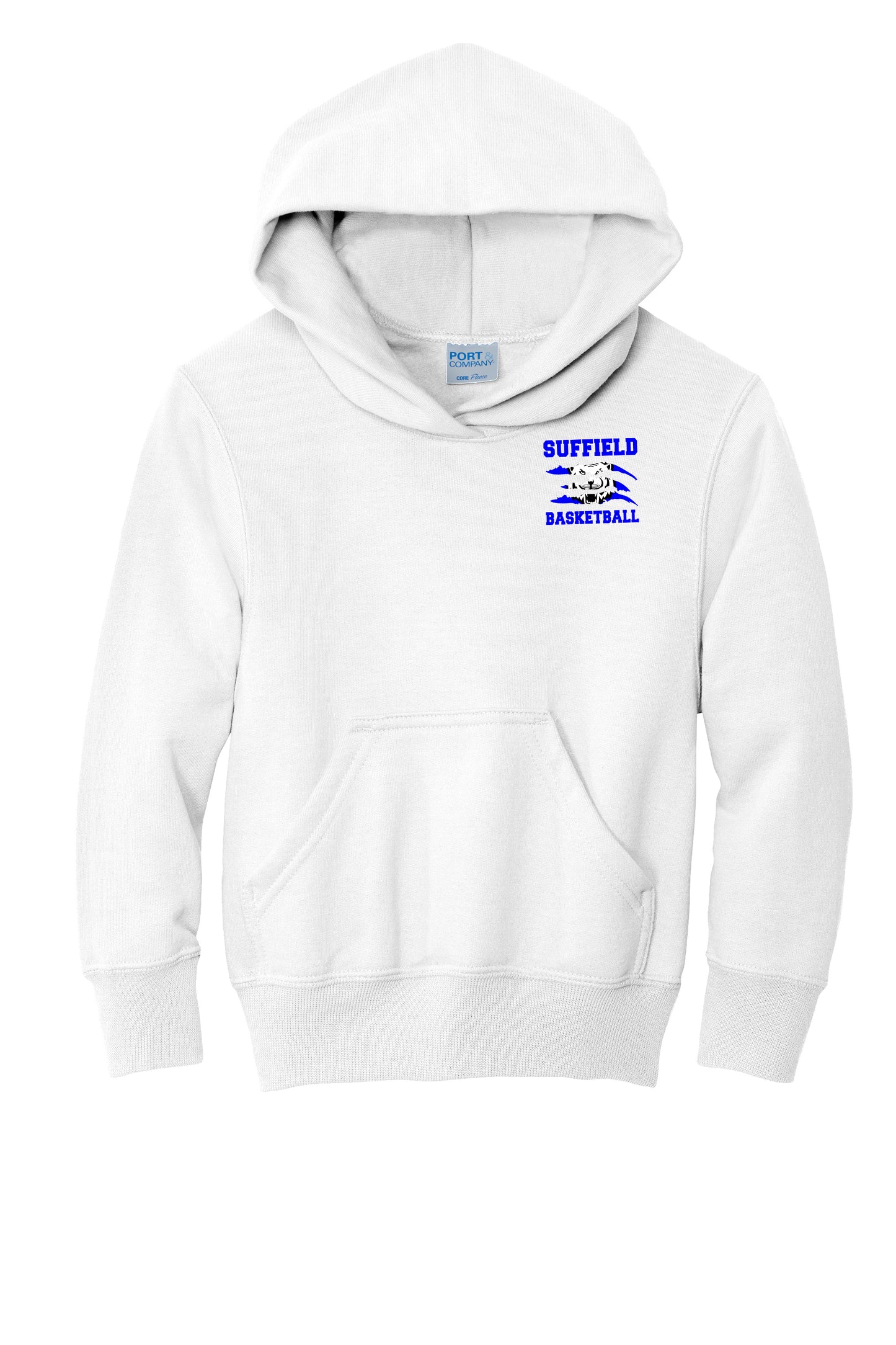 Suffield TB - Youth Fleece "Scratch" - PC90YH White