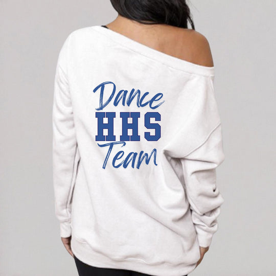 HHS Dance Team Off The Shoulder Crewneck - LIMITED! ORDER BY 8/25