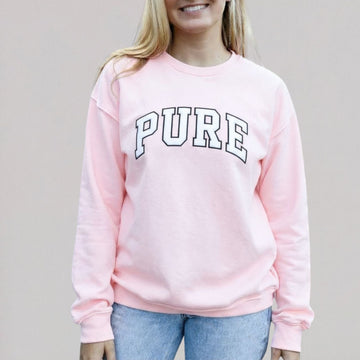 PURE Two-Tone Applique Crewneck - PREORDER BY 10/1