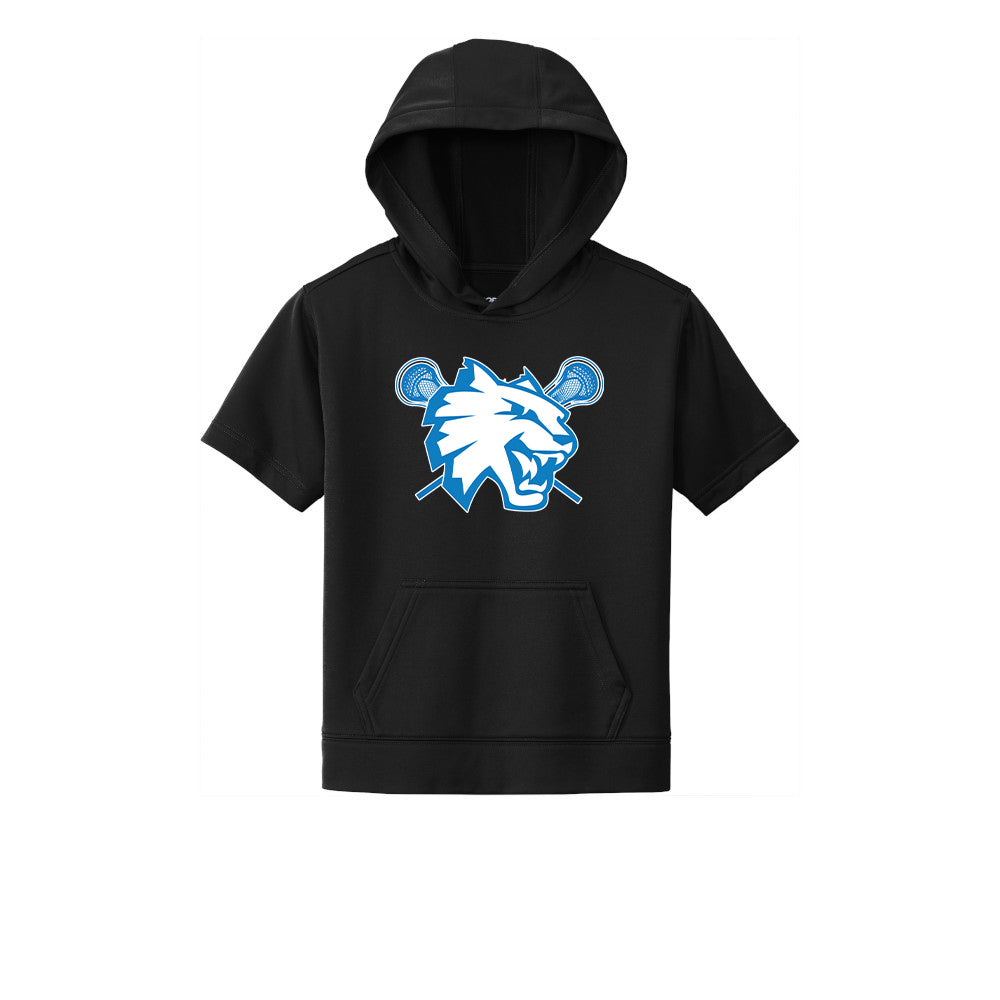 Suffield Youth Lacrosse Youth Short Sleeve Hoodie "Cat" - YST251 (color options available)