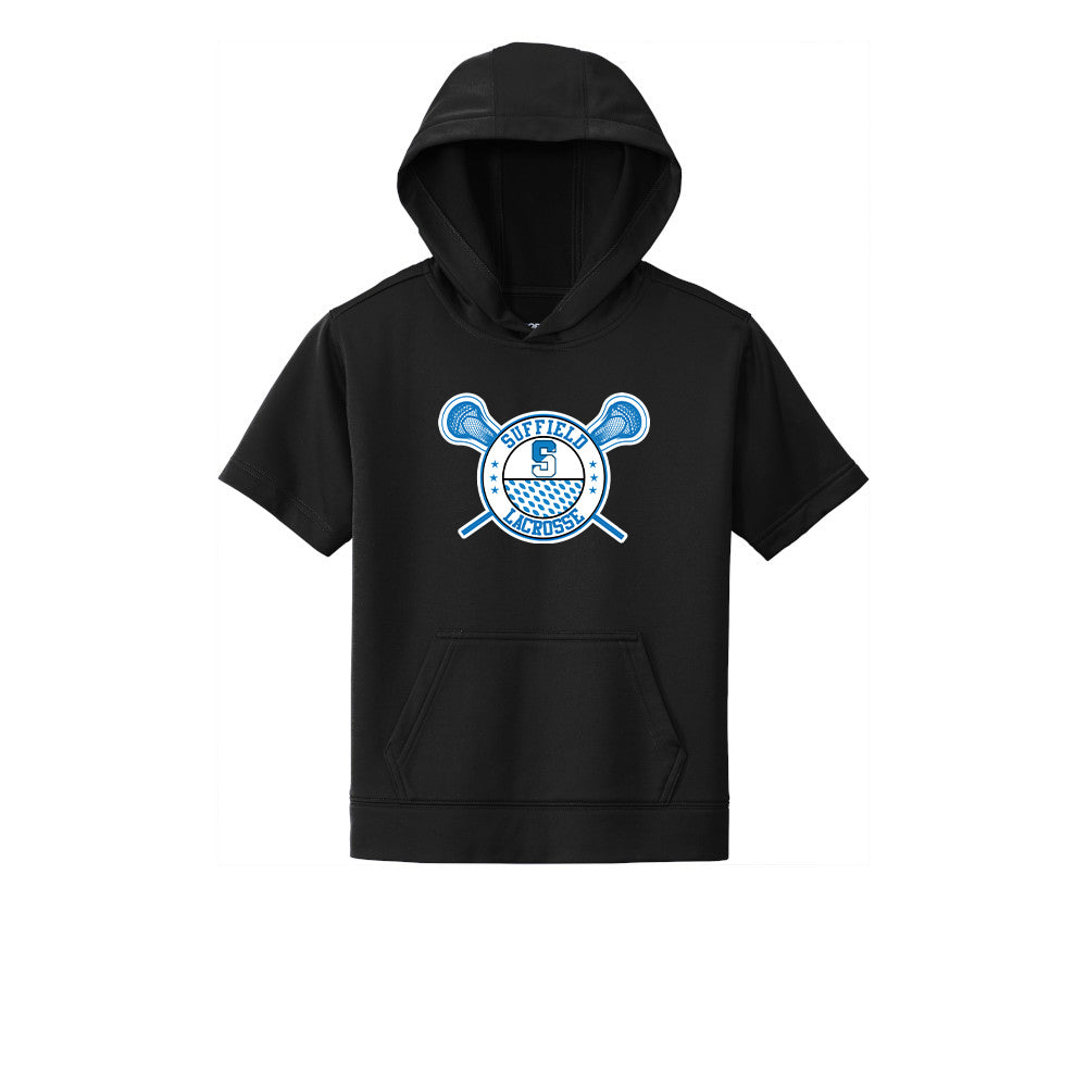 Suffield Youth Lacrosse Youth Shirt Sleeve Hoodie "Circle" - YST251 (color options available)
