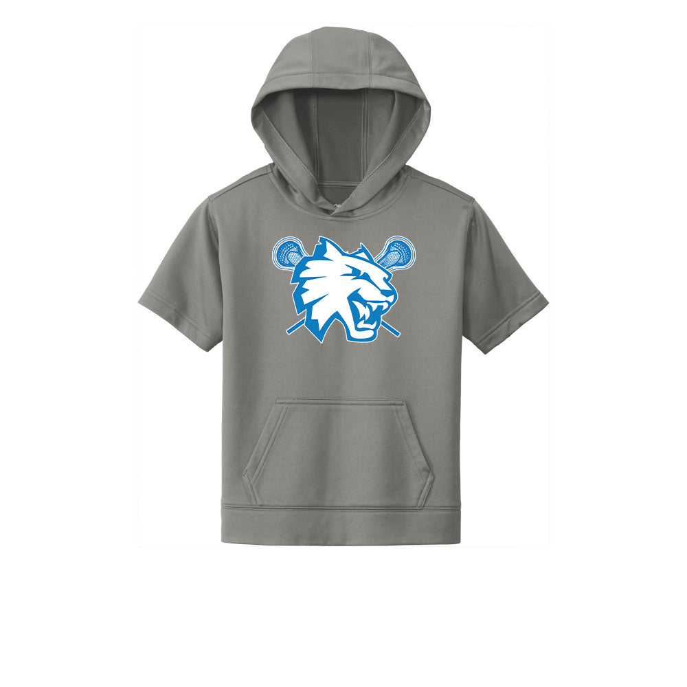 Suffield Youth Lacrosse Youth Short Sleeve Hoodie "Cat" - YST251 (color options available)