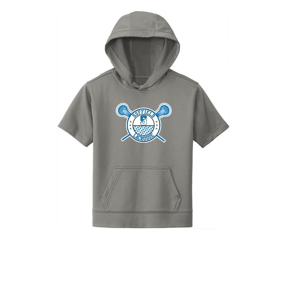 Suffield Youth Lacrosse Youth Short Sleeve Hoodie "Circle" - YST251 (color options available)