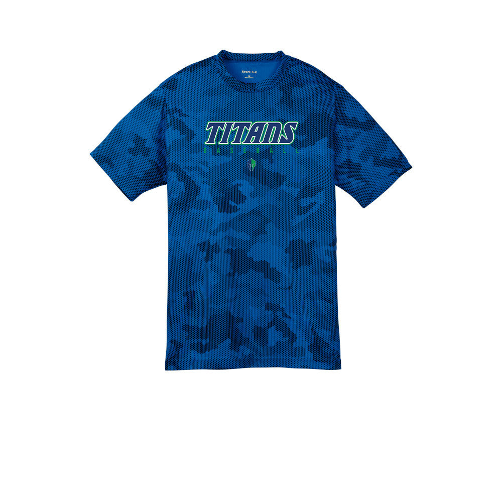 Titans Youth Camp Hex Tee "TB" - YST370 - ROYAL