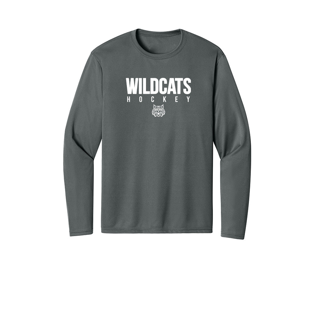 Wildcat Hockey "WH" Long Sleeve Tech Tee