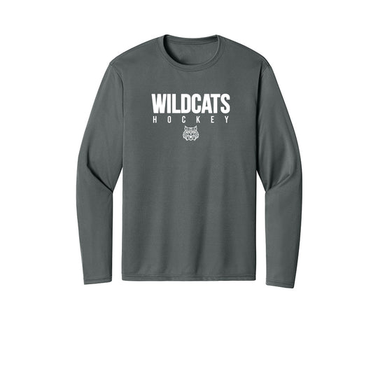 Wildcat Hockey "WH" Long Sleeve Tech Tee