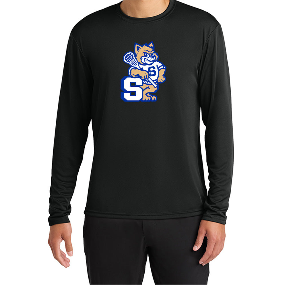 Suffield Lacrosse "New Cat" Long Sleeve Tech Tee