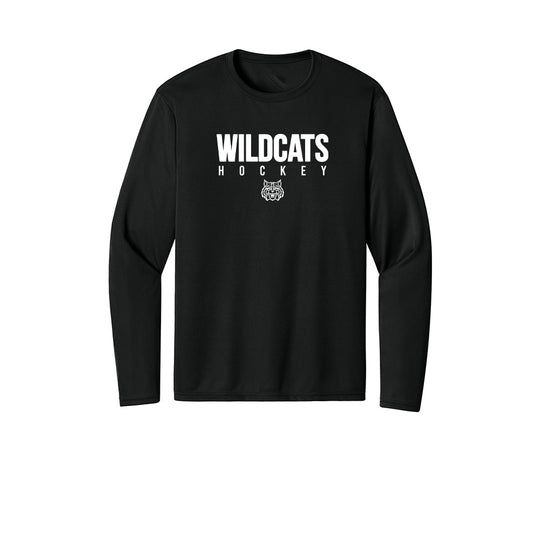 Wildcat Hockey "WH" Long Sleeve Tech Tee