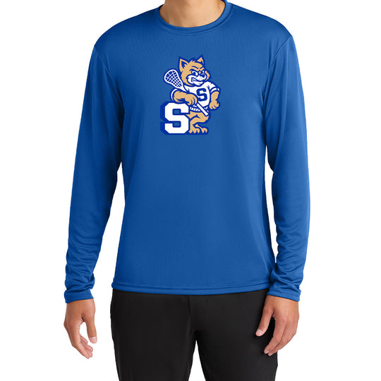 Suffield Lacrosse "New Cat" Long Sleeve Tech Tee