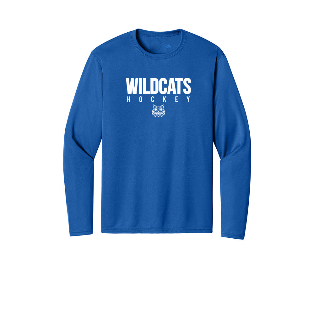Wildcat Hockey "WH" Long Sleeve Tech Tee