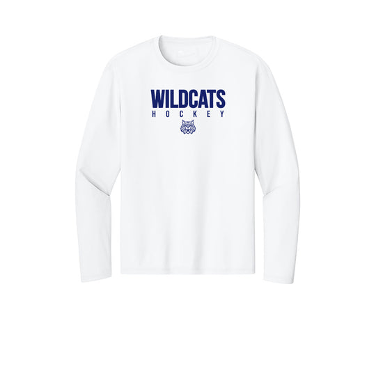 Wildcat Hockey "WH" Long Sleeve Tech Tee