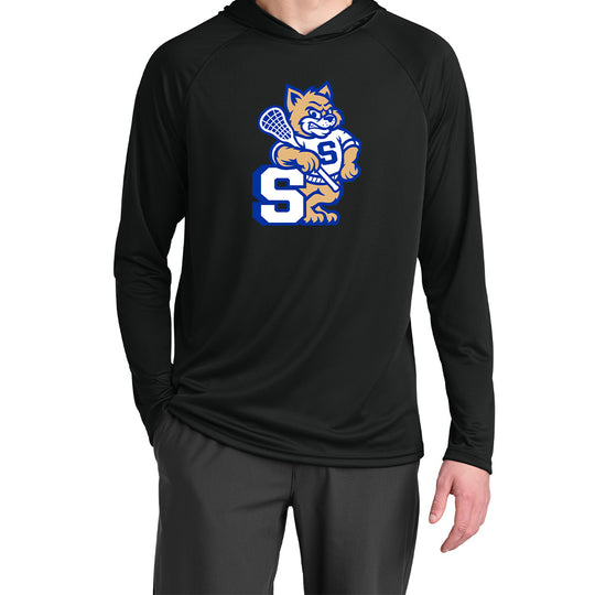 Suffield Lacrosse "New Cat" LS Tech Hoodie Tee