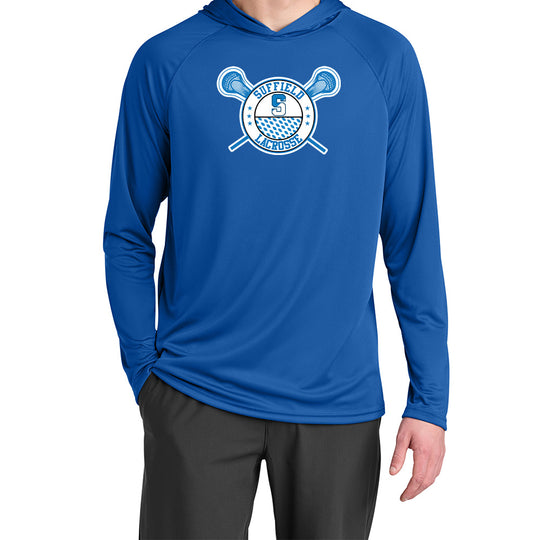 Suffield Lacrosse "Classic" LS Tech Hoodie Tee