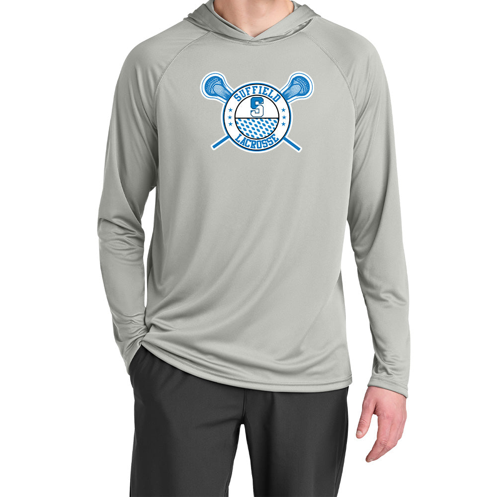 Suffield Lacrosse "Classic" LS Tech Hoodie Tee