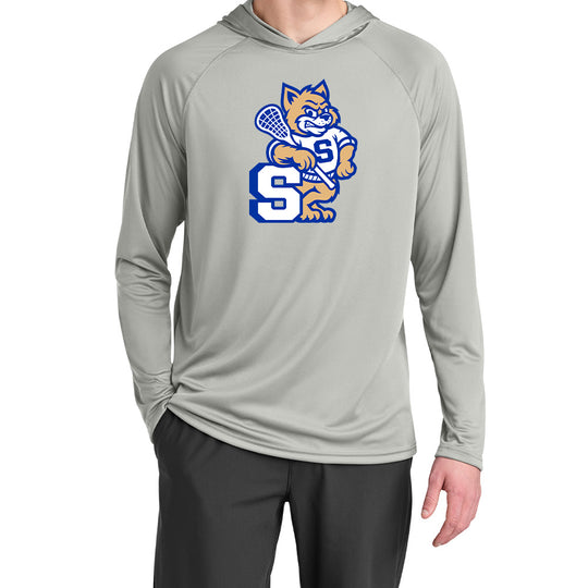 Suffield Lacrosse "New Cat" LS Tech Hoodie Tee