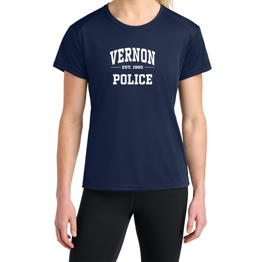 Vernon Police Ladies Tech "EST" Tee