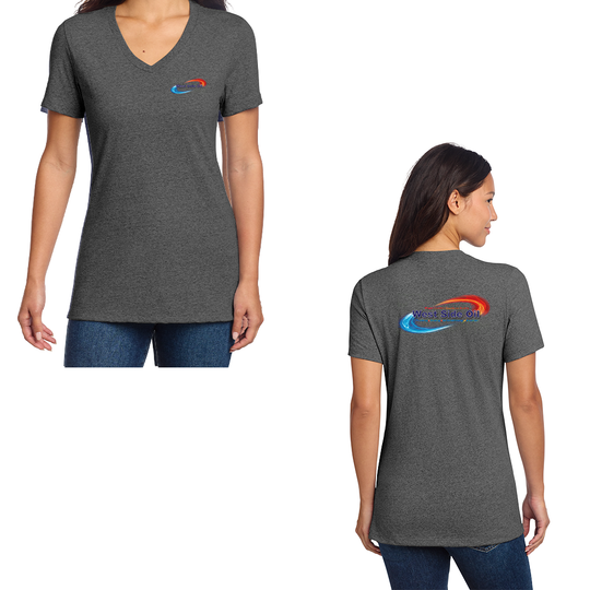 West Side Oil Ladies Recycled Blend V-Neck Tee