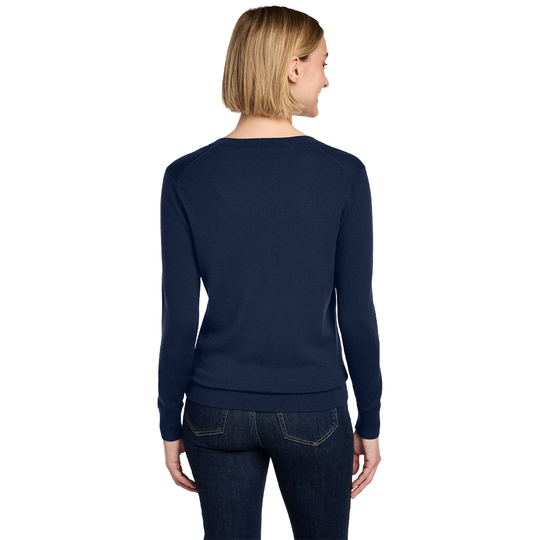 West Side Oil Ladies Brooks Brothers® Washable Merino V-Neck Sweater