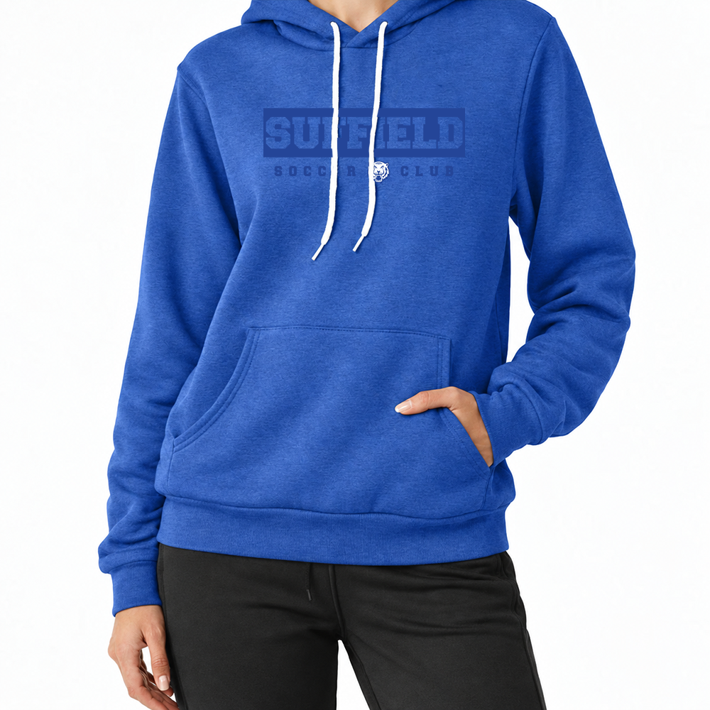 Suffield Soccer Club "Line" Adult Sponge Fleece Hoodie