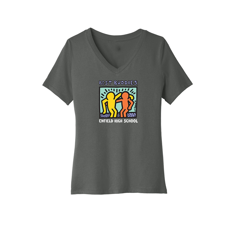 E.H.S Best Buddies Ladies Relaxed Jersey V-Neck Tee