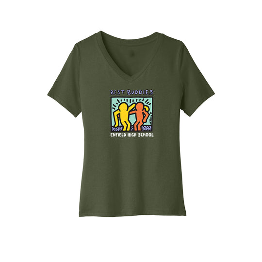 E.H.S Best Buddies Ladies Relaxed Jersey V-Neck Tee