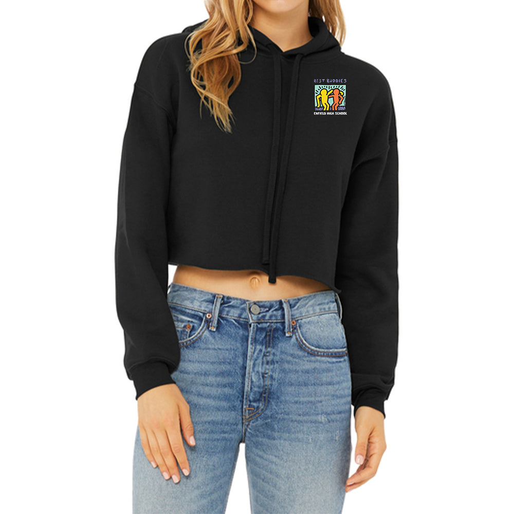 E.H.S Best Buddies Ladies Club Cropped Fleece Hoodie