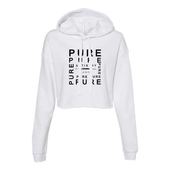 PURE Square Cropped Fleece Hoodie