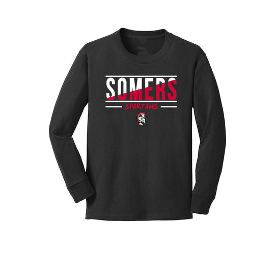 Somers PTO Youth "Split" LS Tee