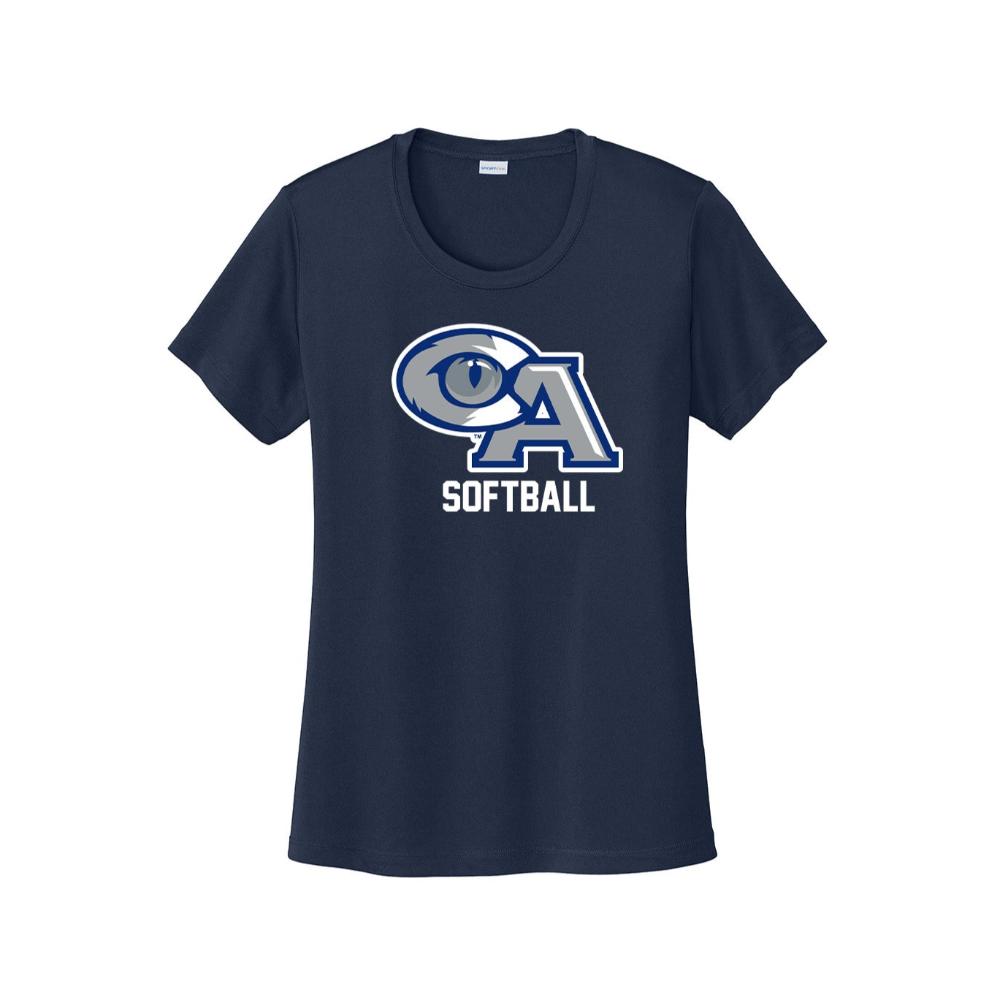 CA Softball Ladies Tech Tee