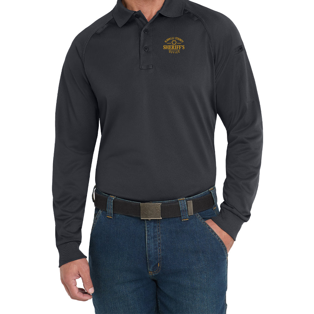 CornerStone® Select Long Sleeve Snag-Proof Tactical Polo (Embroidered)