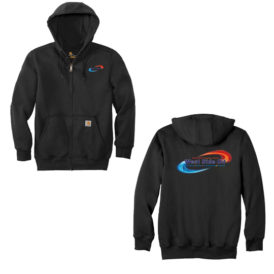 West Side Oil Carhartt® Rain Defender® Heavyweight Hooded Zip-Front Sweatshirt