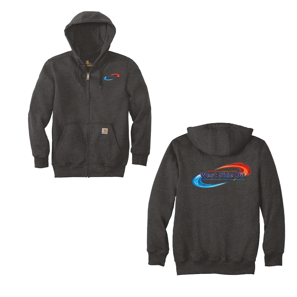 West Side Oil Carhartt® Rain Defender® Heavyweight Hooded Zip-Front Sweatshirt
