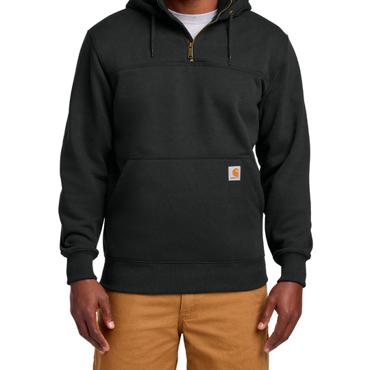 Carhartt® Rain Defender® Paxton Heavyweight Hooded Zip Mock Sweatshirt (Embroidered)