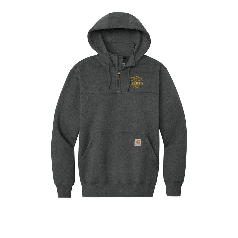 Carhartt® Rain Defender® Paxton Heavyweight Hooded Zip Mock Sweatshirt (Embroidered)