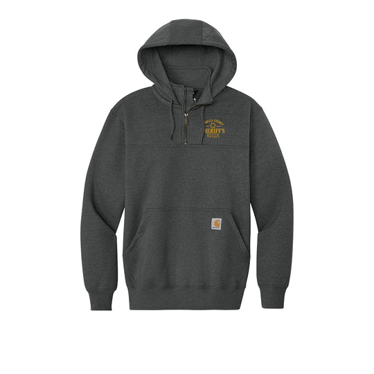 Carhartt® Rain Defender® Paxton Heavyweight Hooded Zip Mock Sweatshirt (Embroidered)