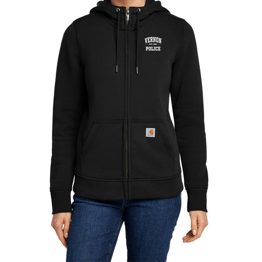 Vernon Police "EST" Ladies Carhartt® Full Zip Hoodie