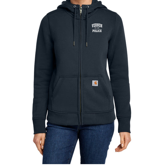Vernon Police "EST" Ladies Carhartt® Full Zip Hoodie