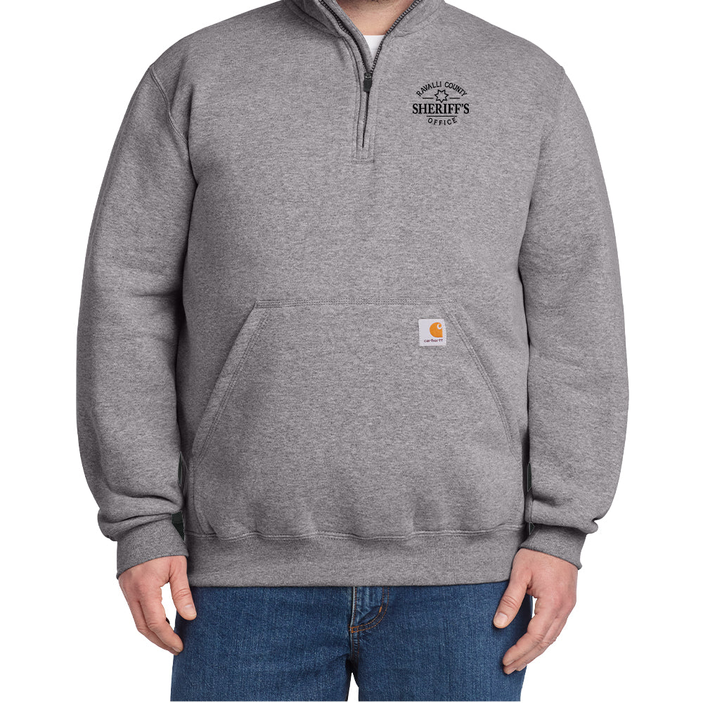 Carhartt® Midweight 1/4-Zip Mock Neck Sweatshirt (Embroidered)