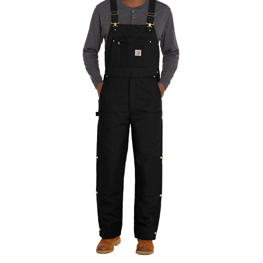 Carhartt® Firm Duck Insulated Bib Overalls (Embroiderd)