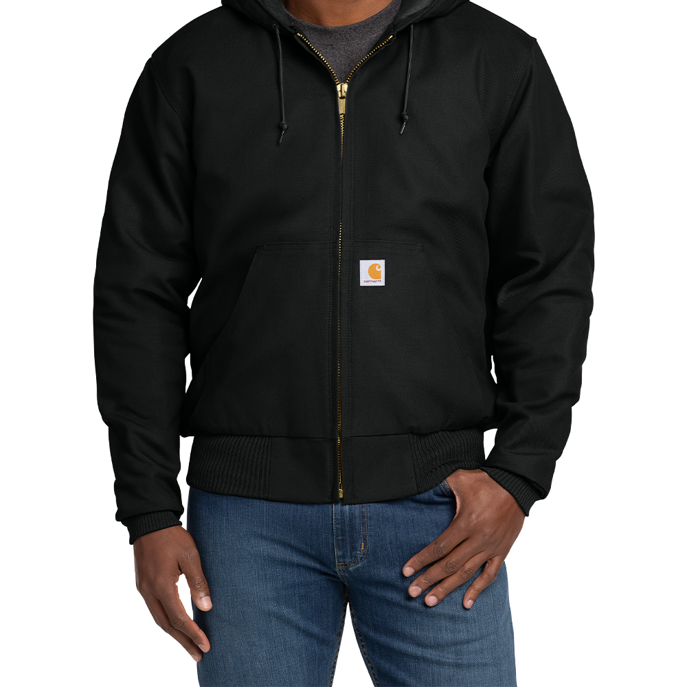 Carhartt® Quilted-Flannel-Lined Duck Active Jac (Embroidered)