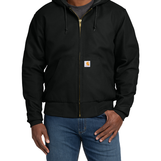 Carhartt® Quilted-Flannel-Lined Duck Active Jac (Embroidered)